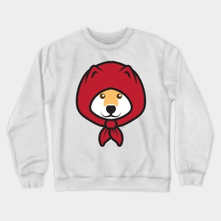 Red Riding Shibe Crewneck Sweatshirt